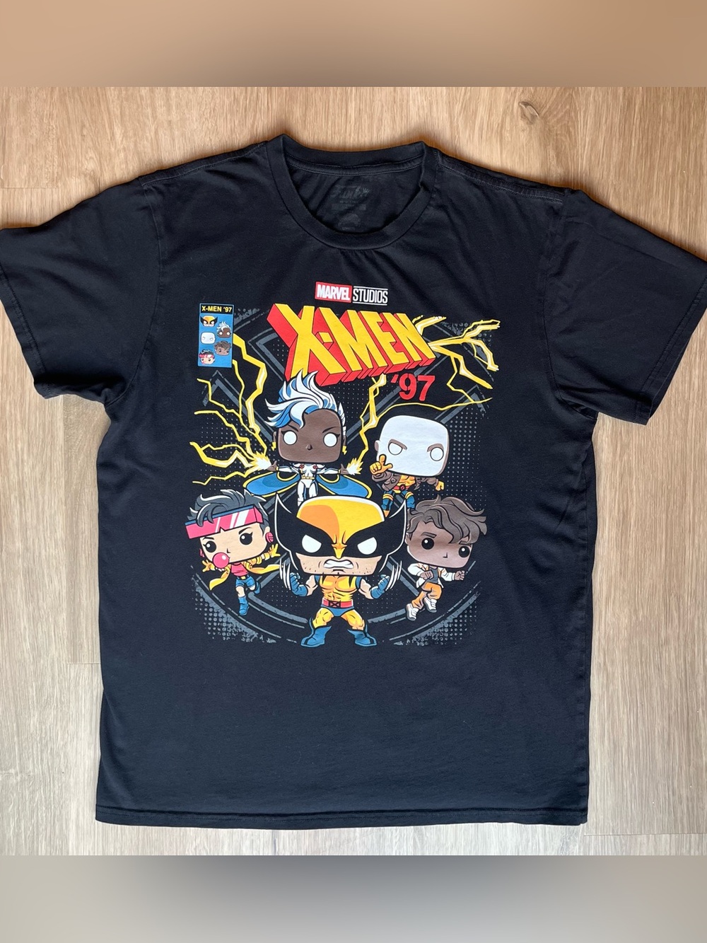 Funko Pop Marvel Studios X-Men '97 Collector Corps Exclusive Black T-Shirt Med